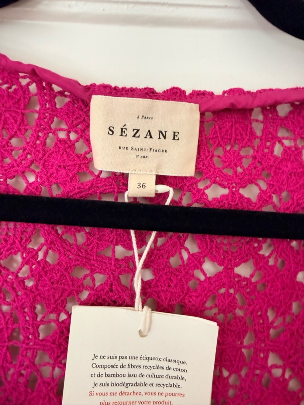 Sezane Alvere blouse in Peony size US 4 or EU 36 - Picture 6 of 11